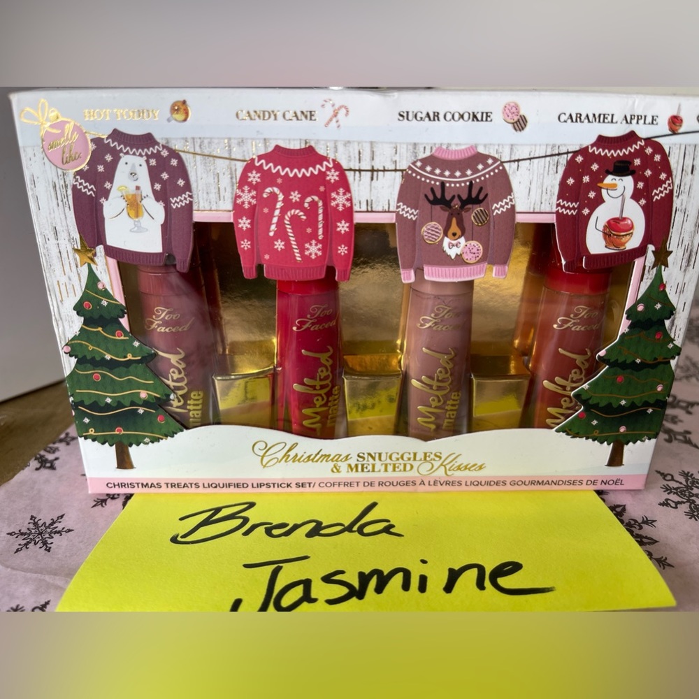 Christmas snuggles Too faced mini lip set